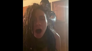 Jaw-dropping latina dreadhead gets bent over kitchen counter and gets her brains screwed out